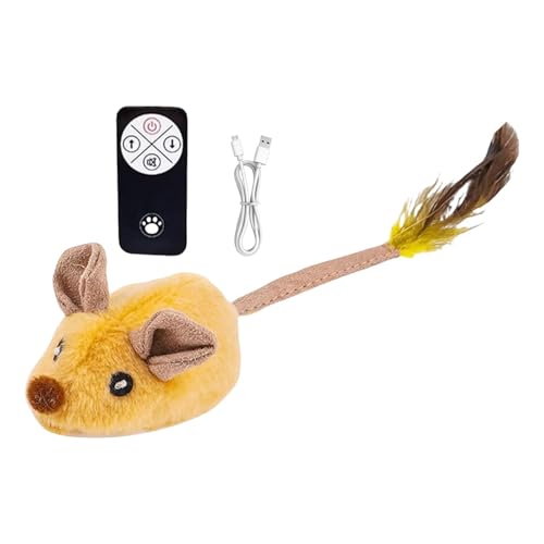 Moving Cat Toy | Remote Control Interactive Cat Mice | Interactive Cat Toy | Mice Squeaky Automatic Toy to Stimulate Hunting Instincts | Fun Indoor Play for Cats and Kittens von Mimoqk