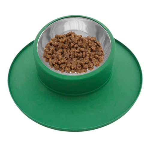 No Tip Pet Bowl, Spill-Proof Cat Water Bowl, Non-Skid Silicone and Stainless Steel Pet Food and Water Bowl, Ideal for Puppies, Dogs, and Cats to Prevent Tipping and Messes von Mimoqk