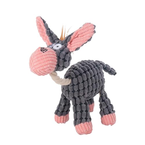 Squeaky Dog Toy, Plüschtier, Kauspielzeug, interaktives Haustierspielzeug, weiches Hundespielzeug, bequemes Hundespielzeug, Puppy Kauspielzeug, mittelgroßes Hundespielzeug, Squeaky Plush Dog Toy für von Mimoqk