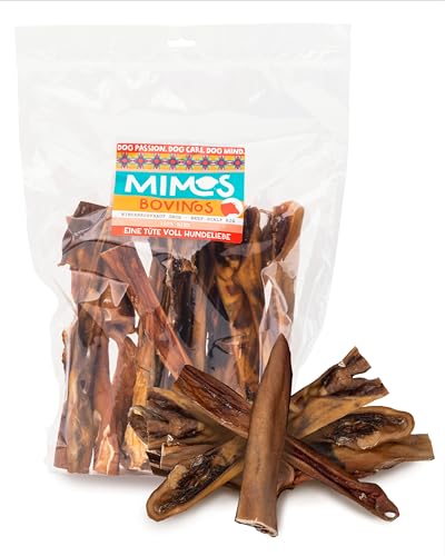 Mimos Rinderkopfhaut für Hunde 25-30 cm, 1000g - Hunde Kauartikel 100% aus Rind ganz ohne Zusatzstoffe, Premium Kausnacks ideal für die Zahnreinigung von Mimos