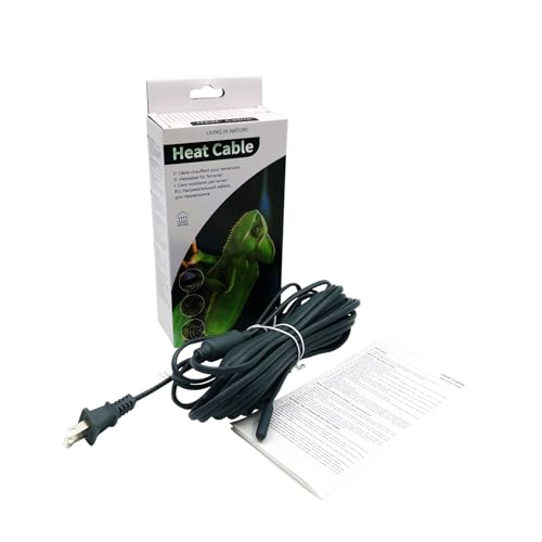 MincoHome Elektrisches Heizkabel Mit Stecker für Terrarium Heizung,Reptilienwärmekabel Schlangen, Echsen, Geckos, Spinnen, Schildkröte,Aquarium Heizkabel (7m,50w) von MincoHome