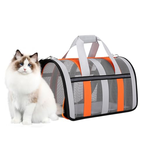 Hundebox Auto Katzen Transporttasche I Transporttasche Katze Für Hund Und Katze I Hunde Transportbox Tasche 41 x 27 x 27 cm I Faltbar Transport Tragetasche von Mingchengheng