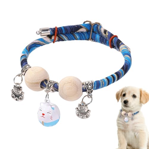 Katzenhalsband - Klingel Halsband Mit Zedernholzperlen Für Katzenwelpen,Verstellbare Schnalle für DREI Größen Indoor und Outdoor Verwendung Katzenhalsband - Klingel Halsband Mit Zedernholzperlen Für Katzenwelpen,Verstellbare Schnalle für DREI Größen Indoor und Outdoor Verwendung von Mingchengheng
