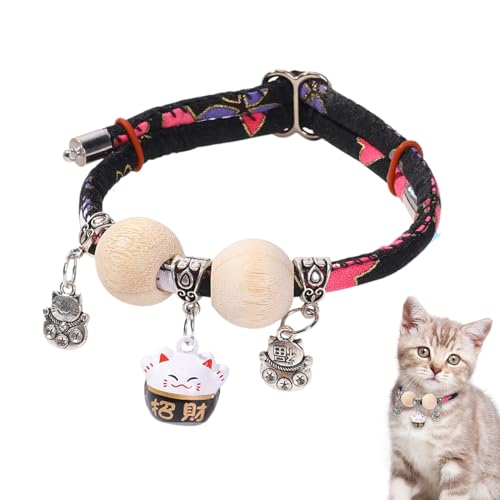 Katzenhalsband - Zedernperlen Haustier Katzenhalsband | Verstellbares Weiches Halsband Ganztägiger e Mittlere Große Rassen Spaziergänge Training Katzenhalsband - Zedernperlen Haustier Katzenhalsband | Verstellbares Weiches Halsband Ganztägiger e Mittlere Große Rassen Spaziergänge Training von Mingchengheng