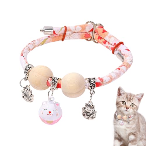 Katzenwelpen Halsband - Zedernperlen Haustier Katzenhalsband,Für Mittel Groß Katzen Hals Schmuck Tägliche Wohnung Garten Spaziergang Training Katzenwelpen Halsband - Zedernperlen Haustier Katzenhalsband,Für Mittel Groß Katzen Hals Schmuck Tägliche Wohnung Garten Spaziergang Training von Mingchengheng