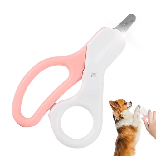 LED-Licht-Hunde-Nagelknipser, Katzen-Nagelschneider mit LED-Licht | Wiederaufladbares Hundekrallenpflegegerät | Pflegewerkzeug, Hundenagelschere für Hunde, Katzen, Kaninchen, Kleintiere, vermeiden Sie von Mingchengheng