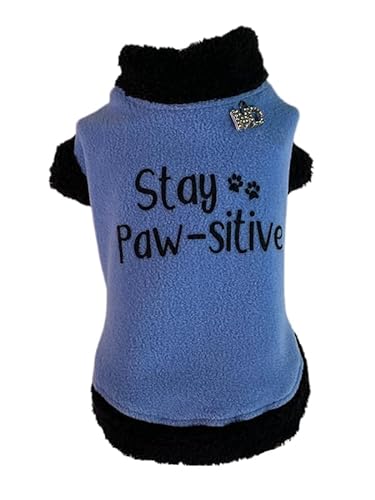 MINIDOG Fleeceweste für kleine Hunde, Größe XL, Blau von Mini Dog