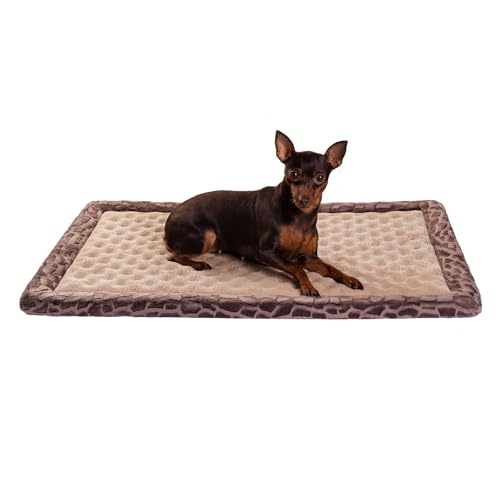 MINIDEAR Hundebox-Pad, 48,3 x 76,2 x 2,8 cm, rechteckig, rutschfest, Gummiunterseite, Memory-Schaum für Hundebett-Matte, maschinenwaschbar von Minidear