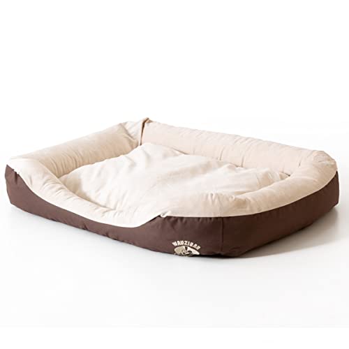 minify Wauzibar Hundebetten in 3 Größen und 5 tollen Farbkombinationen (L, Braun/Beige) von minify