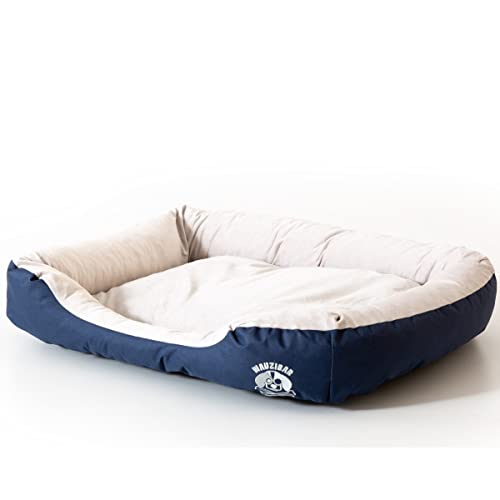 minify Wauzibar Hundebetten in 3 Größen und 5 tollen Farbkombinationen (L, Navy/Beige) von minify