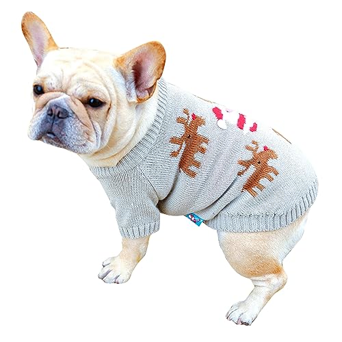 Weihnachtspullover für kleine Hunde, warmer Pullover für Katzen, winddicht, weich von MinnowXY