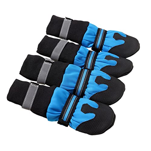 Mipcase 1 Satz Baumwolle für Schnee Weiche Schuhe Gummi Kühler Herbst Anti-Rutsch-Winter Anti-Rutsch-Schuhe Anti-Stil Haustier- -Protektoren Laufen Medium Hündchen Bequem/Kleine von Mipcase