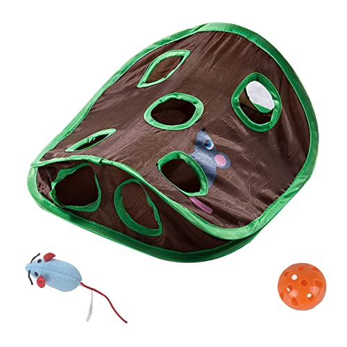 Mipcase 1 Satz Tunnelspielzeug Für Katzen Pet Tube Spielspielzeug Balltunnel Für Kätzchen Gehirn Spielzeug Tierversteck-Tunnel-spielset Katze Jagen Den Ball Schnappen Polyester Haustier von Mipcase