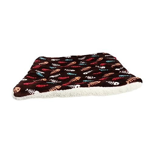 Mipcase 1stk Haustierdecke Waschbares Hundebett Katzenkistenbett Selbstwärmendes Hundebett Haustier-Handtuch-bodenteppich Thermische Hundedecke Winterhund Ruhebett Flanell-Sherpa Drucken von Mipcase