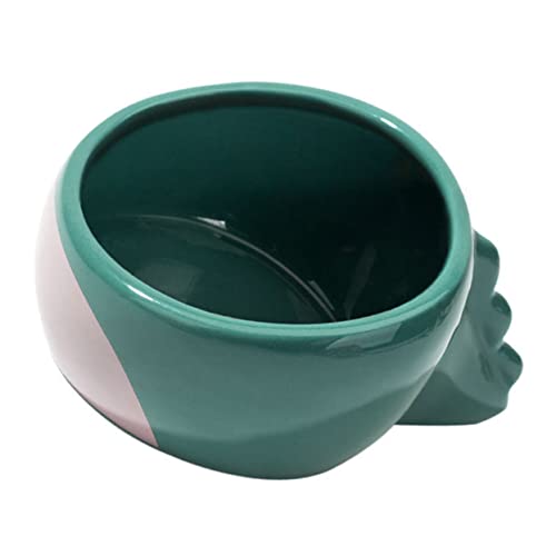 Mipcase 1 Stück Haustiernapf Wassernäpfe leckbar erhöhte Hundenäpfe Futterspender Essen pet Water Bowl pet Bowl Katzenschüssel aus Keramik Futterautomat für Haustiere Knochenporzellan Blue von Mipcase