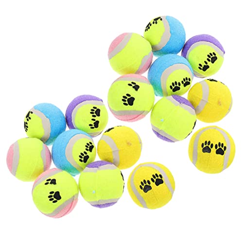 Mipcase 16st Zahnhundeball Hundekaubälle Spielzeug Bälle Für Haustierhunde Hund, Der Bälle Spielt Welpe Beißball Hundeball Mit Hoher Sprungkraft Kauspielzeug Gummi Kleiner Hund 7c Der Hund von Mipcase