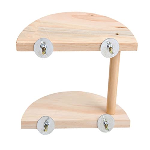 Mipcase Hamsterplattform Aus Holz Mit Halbrunder Leiter Für Chinchilla Rennmaus | 2 Bereiche Verstellbar | Einfache Montage Mit Schrauben Mipcase Hamsterplattform Aus Holz Mit Halbrunder Leiter Für Chinchilla Rennmaus | 2 Bereiche Verstellbar | Einfache Montage Mit Schrauben von Mipcase