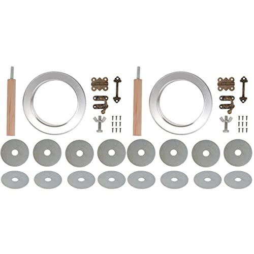 Mipcase 2 Sätze Zubehör Für Zuchtboxen Vogelzuchtkäfig Knopfverschluss-kit Spielzeug Papagei Vogelhaus Metallring Holzpapageienbarsch Papageiennest-zubehör Scharniere Eisen Zuchthaus Vögel von Mipcase
