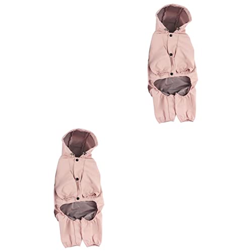 Mipcase 2st Regenmantel Für Haustiere Welpen Mäntel Hund Poncho Regenmantel Hunderegenmäntel Für X-große Hunde Regenponcho Mit Kapuze Für Hunde Hundeponcho Regenfest Psm Jackenstoff von Mipcase