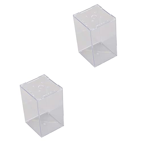 Mipcase 2st Betta-Aquarium Aquarium Aus Acryl Lebensraum Für Schildkröten-aquarien Fischglas-zubehör Stapelbares Aquarium Randloses Aquariumbecken Fisch Zubehör Isolationsbox Einfach von Mipcase