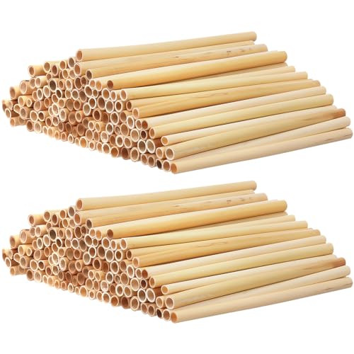 Mipcase 200 Stück Mason Bee Tubes, Mason Bee House Reed Nest Tubes Refill Bee Hotel Nest Box Tube Liner für Bee House Bee Hotel von Mipcase