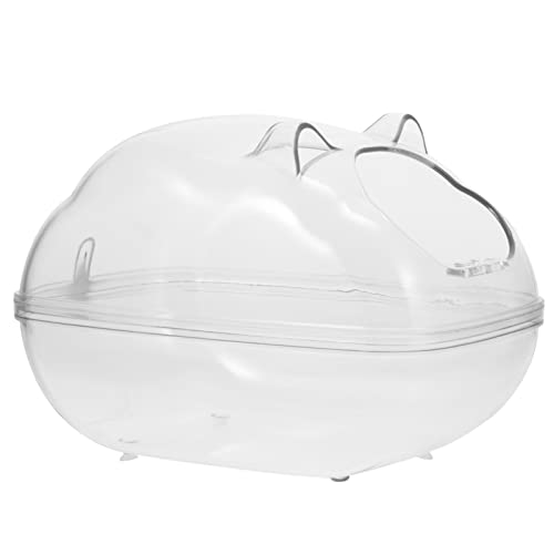 Mipcase 2st Hamsterbad Sandbadbehälter Für Hamster Hamster-Sand-badewanne Hamsterzubehör Behälter Für Hamsterbäder Hamster Toilette Kleines Tiertöpfchen Eckzaun Der Groß Plastik von Mipcase