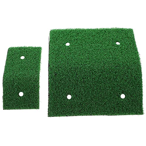 Mipcase 2Pcs Rasenschildkröten- Beinbeinplattform Schildkröte Ruhing Bierplattform Schildkröte Kletterleiter Simulation Grasschildkrötenrampe für Schildkrötenpanzer von Mipcase