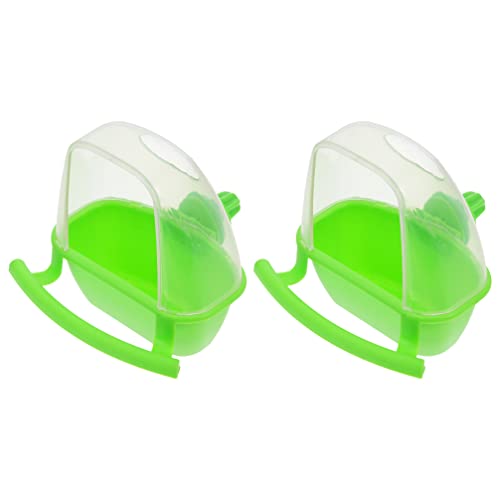 Mipcase 2pcs professionelle Papageienfutterh?uschen praktische Vogelfutterschalen resistente Vogelk?fig- Futterh?uschen Vogel Wasserspender von Mipcase