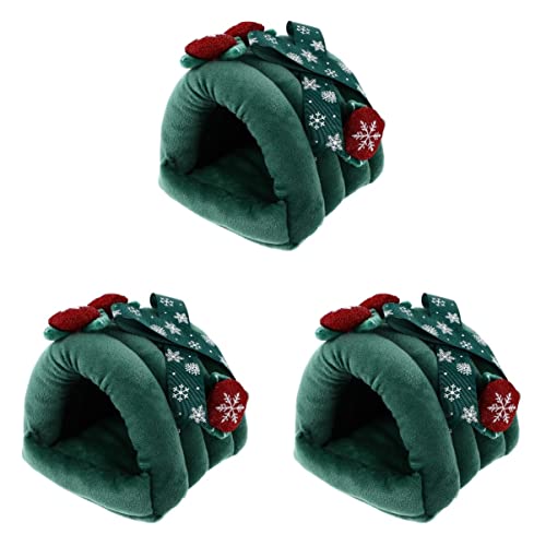 Mipcase 3 Stücke Bequeme Haustier Bett Gemütliche Warme Nest Für Hamster Chinchilla Haustier Bett von Mipcase