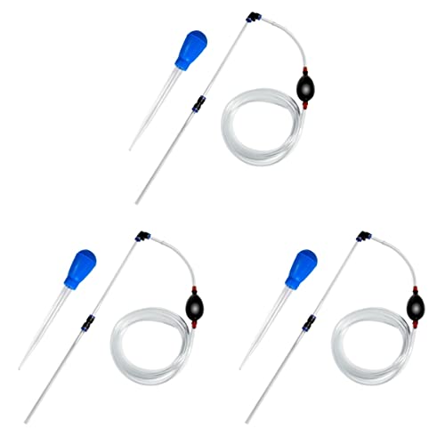 Mipcase 3 Sets Waschkies Fischwechsler Staubsauger Mini Wasser mit Abfluss Aquarienwerkzeug Tankreinigung Fäkalien Und für Farben Langes Rohr Pumpe Siphon Ersetzen Farbfilter von Mipcase