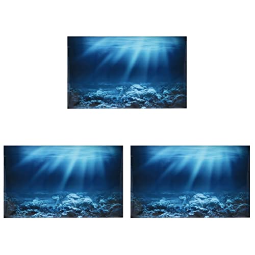 Mipcase 3st Aquarium-hintergrundaufkleber Aquarienhintergrund 20 Gallonen Selbstklebende Tapete Für Aquarien Aquariumhintergrund 40-gallonen-Tank Klebstoff Die Unterwasserwelt 3D von Mipcase