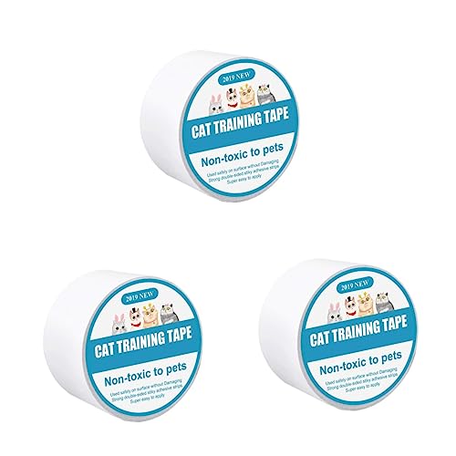 Mipcase 3 STK Katzenabwehr Kratzschutz Für Haustiere Haustierzubehör Teppichband Katzenbedarf Katze Kratzt Aufkleber Doppelseitiges Teppichklebeband Washi-Tape Katzenzubehör Die Katze Weiß von Mipcase