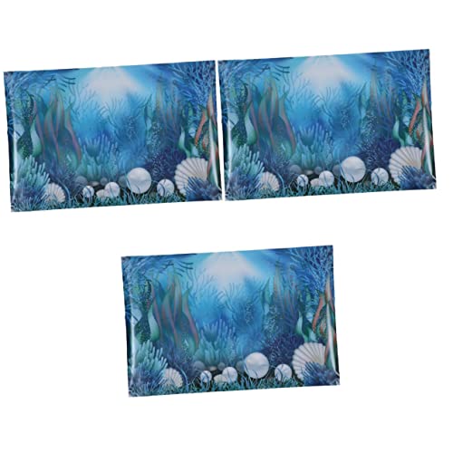 Mipcase 3st Aquarium Hintergrundpapier Aquarium Dekorative Bilder Aquarium Dekorationen Bilder Aquarium Wandbild Malerei Aquarium Aufkleber Hintergrund Aquarium-dekor 3D Abnehmbar Pflanze von Mipcase