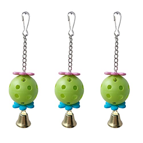 Mipcase 3pcs Papagei Käfig Hängen Spielzeug Vögel Spielen Glocken Set Acryl Metall Konstruktion Zufällige Farbe Mipcase 3pcs Papagei Käfig Hängen Spielzeug Vögel Spielen Glocken Set Acryl Metall Konstruktion Zufällige Farbe von Mipcase