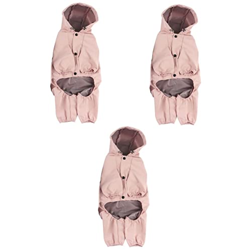 Mipcase 3st Regenmantel Für Haustiere Regenbekleidung Für Hunde Hund Regenmantel Regenjacke Hund Hundemäntel Für Mittelgroße Hunde Doggy Regenmantel Hundekleidung Jackenstoff Regenfest von Mipcase