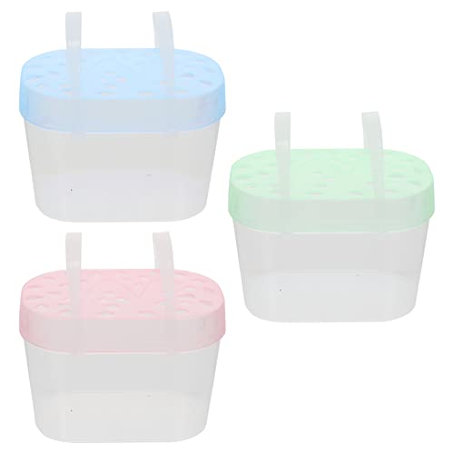 Mipcase Schleichtiere 3Pcs Tragbarer Reisek?fig für Kleintiere Hamster Reisetr? Igelversteck Hamsterhaus Lebensraum für Zwerghamster Frettchen Rennm?use 13. 5X12x9cm Kuscheltier Hamster von Mipcase