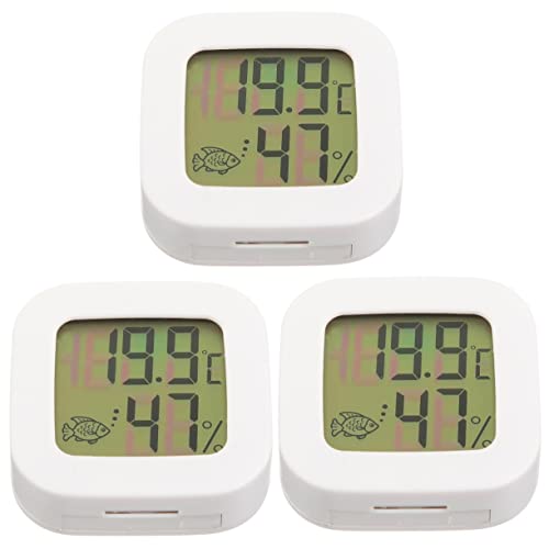 Mipcase 3st Aquarium-Thermometer Digitale Thermometer Zubehör Für Betta-aquarien Schildkröte Zubehör Glasthermometer Zubehör Für Betta-Fische Betta Tank Zubehör Weiß Abs Ausrüstung Tier von Mipcase