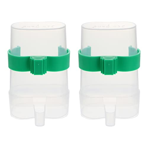 Mipcase 4 Pcs Automatische Vogelheiler Flasche Wasserspeicher Papagei Trinkflasche Dual Verwendung Automatischer Wasserfutter für Selittelbrüftung Cockatiel Lovebird Kleine Vögel von Mipcase