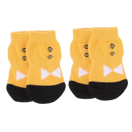 Mipcase 4 Stück Kleine Hundesocken Strumpffüller Für Welpen Hundesocken Für Hunde Hundepfoten Socken Welpensocken Für Kleine Hunde Baumwollsocken Für Haustiere Hundeschuhe -Hund von Mipcase