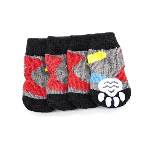 Mipcase 4-teiliges Set Haustier Regen Hunde Socken Böden Bodenschutz Anti-Hunde-socken Hundesocken Für Große Hunde Hundeschuhe Welpe Hundesocken Für Drinnen Outdoor-Schuhe Der Hund von Mipcase