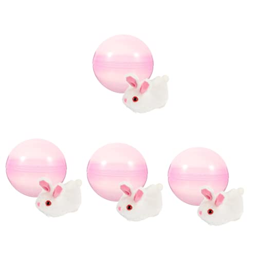 Mipcase 4Pcs Springender Ball Automatisches Zubehör Ing Haustier Für Käfigtiere Laufmittel Spielzeug Zwerg Elektronisches Kätzchen Spielzeug Roboterjagd Bewegende Katzen Simulation von Mipcase