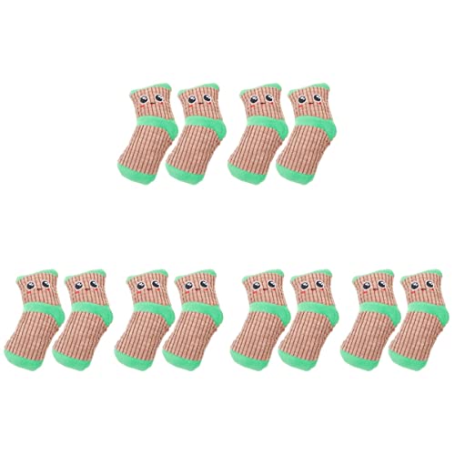 Mipcase 6 Paare Spielzeug Socken Für Katzen Aggressive Kauer Ausgestopfter Zeichentrickfilm Sockenschuhe Cartoon-socken Haustiere Socken Hunde Quietschende Socke Hundezähne Sanft Plüsch von Mipcase