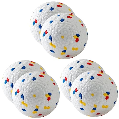 Mipcase 6 STK Hüpfender Ball Kleines Hundespielzeug Für Kleine Rassen Unzerstörbares Hundespielzeug Zahnspielzeug Für Welpen Beißspielzeug Spielzeug Für Draußen E-TPU-Material Kauen Maruko von Mipcase