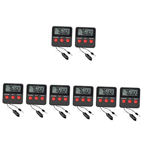 Mipcase 8 Sätze Haustier-Thermometer Thermostat Für Reptilien Digitales Hygrometer Reptilien Inkubator Elektronisches Zubehör Feuchtigkeitsmesser Für Reptilien Panzer Abs Tierkiste von Mipcase