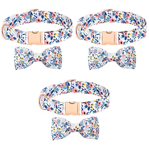 Mipcase Fliege Bowknot- Sicherheitsfreigabe für Haustiere L Cats Fashion Collar Sky-Cat Medium/Abnehmbare Krawatte Kostümschleife Zubehör für Schnelles/Krawattenhundemuster Kostü Welpenhalsband von Mipcase