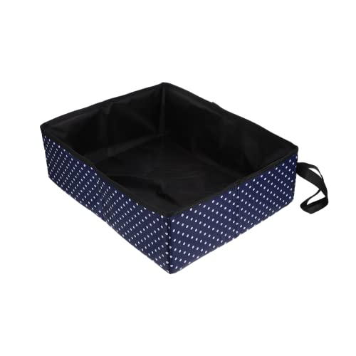 Mipcase Kasten Zusammenklappbare Katzentoilette Reise Katzenklo Reise Wurf Tablett Kleine Pet Wc Bunny Wurf Box Kleine Tier Wurf Box Stoffstreu Oxford-Stoff Tragbar Reisen Reiseartikel von Mipcase