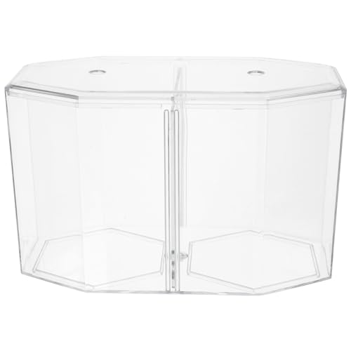 Mipcase Box Trennwerkzeug Betta Garnelen Mini Acryl Zucht Fisch Haushalt Schüssel Inkubation Bruterei Transparent Octopus zum Laichen Goldfisch Landschaft Kleiner Behälter Aquarium von Mipcase