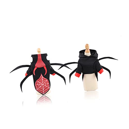 Mipcase Dekoration Kleid Schwarz Pet Party Kostüm Hochgröße Hund Spinne Mit Kätzchen Kleidung Halloween Cosplay Outfit Rot Lustig Xs Zubehör Pullover Welpe Für von Mipcase