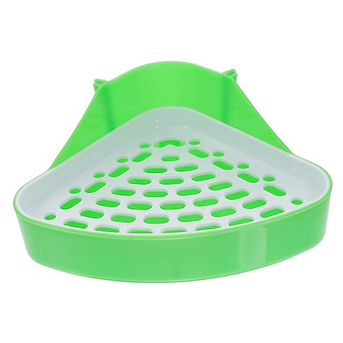 Mipcase Dreieckiges Toilettentöpfchen Haustierkäfig Toilette Bettwäsche Box Hamster-kastentoilette Kleine Tiertoilette Kleintierstreu Kunststoff Rattentoilette Frettchen Chinchilla Abs von Mipcase