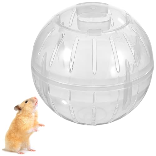 Mipcase Hamster-Gymnastikball: Transparenter Zwerghamsterball Laufball Tragbarer Hamsterträger Laufhamsterrad Für Zwerghamster von Mipcase